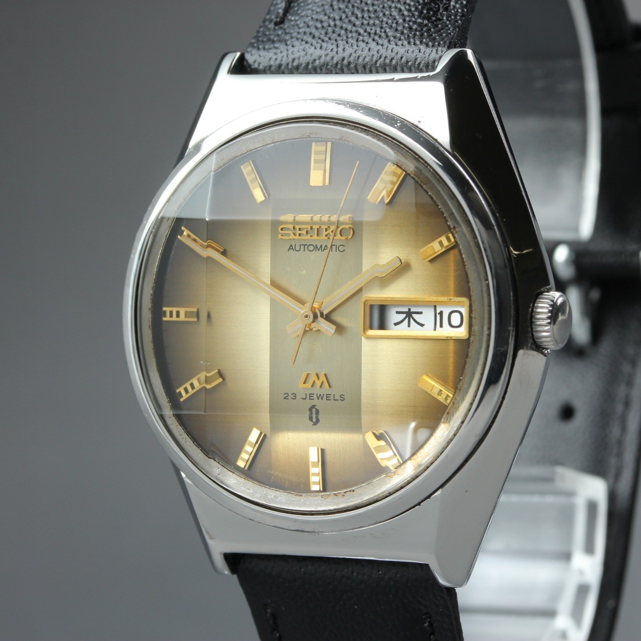 OH Serviced 1974 [MINT] SEIKO Lord Matic 5606-7310 Brown Day/Date Kanji AT Mens