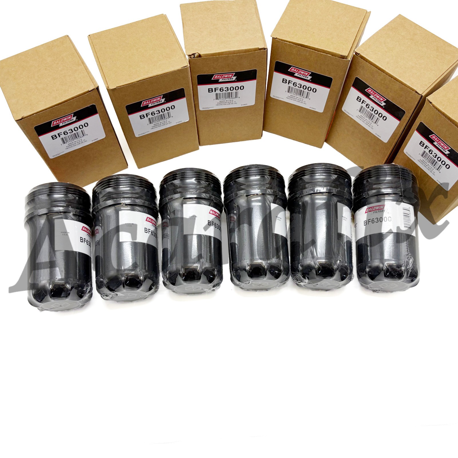 6× Fuel Filter BF63000 for Baldwin Replace Cummins 5289121, FF63054NN, FF63009