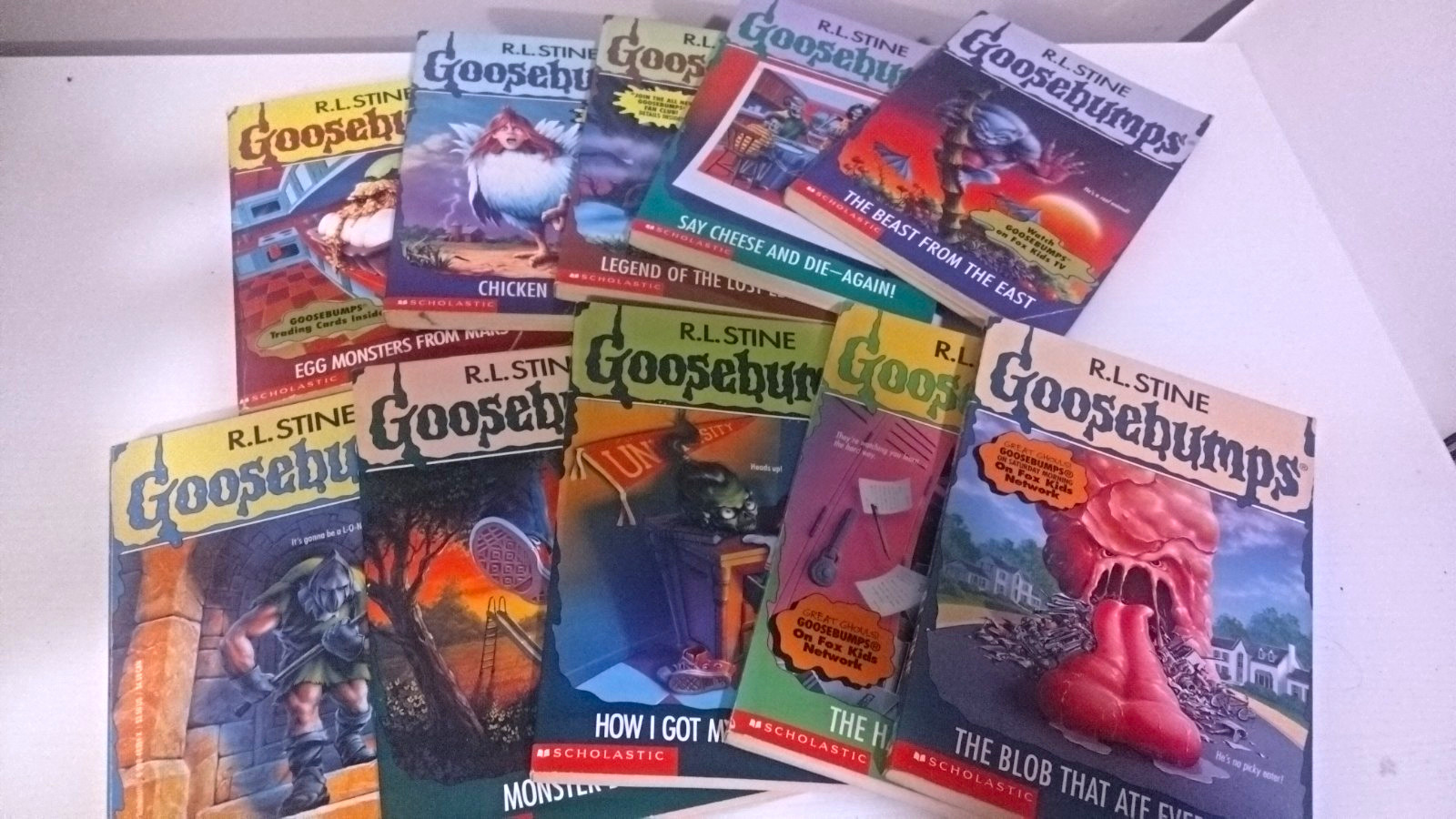 Goosebumps By RL Stine - Lot of 10, First Printings Goosebumps By RL Stine - Lot of 10, First Printings