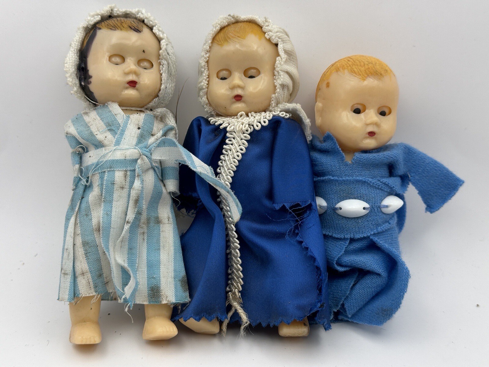 Lot of 3 Vintage Baby Figurines -- Look Very Old