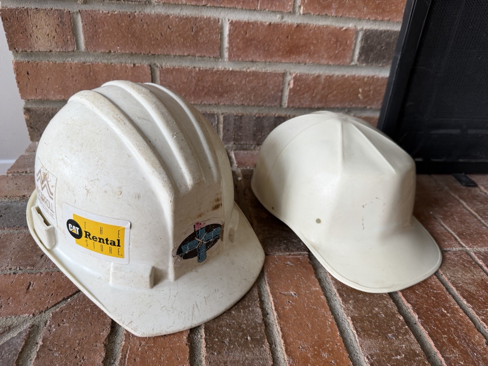 Ed Bullard Vintage Hard Boiled Bump Cap USA Lot 2 Mk2 5100 White Hat