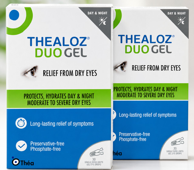 Duo Gel Thealoz 60 Single Dose Vials 2 Pack Dry Eye Relief. Exp. 2028