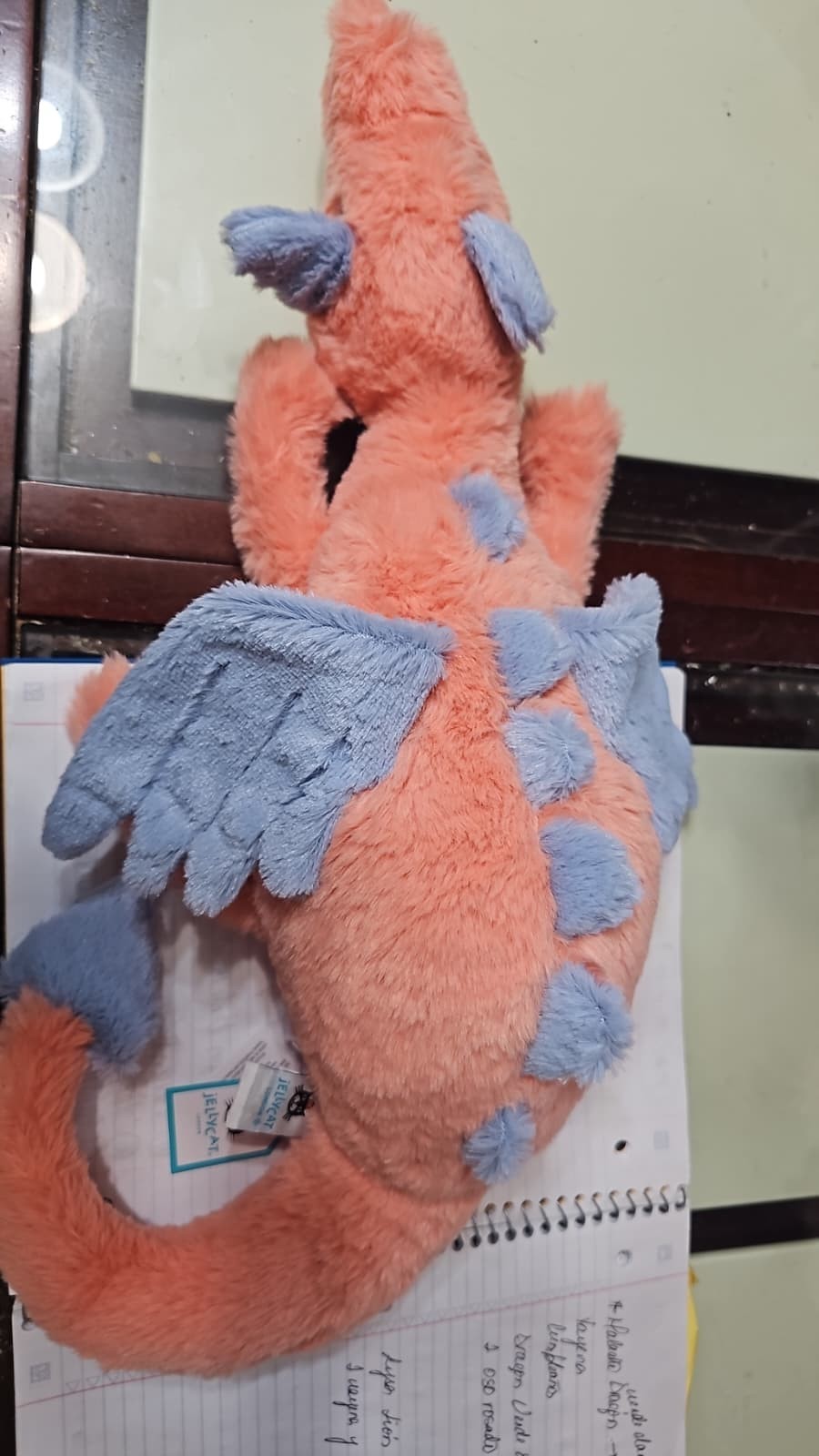 Persimmon Dragon Jellycat Plush 50cm Large Stuffed Toy - New w/ Tags & Dust