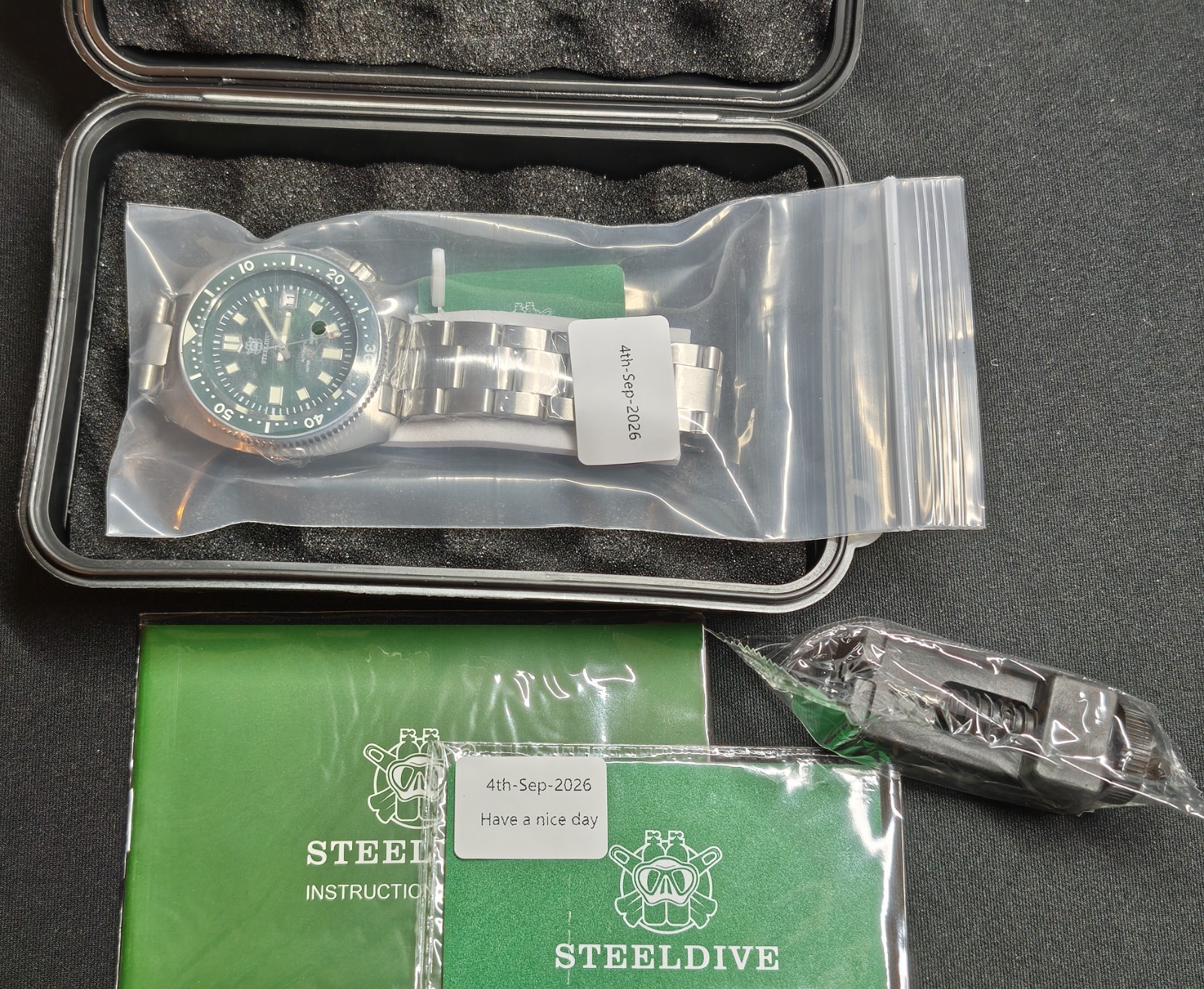 *NEW* Steeldive SD1970; 6105 Turtle Captain Willard; NH35; Green; USA LOCAL SALE