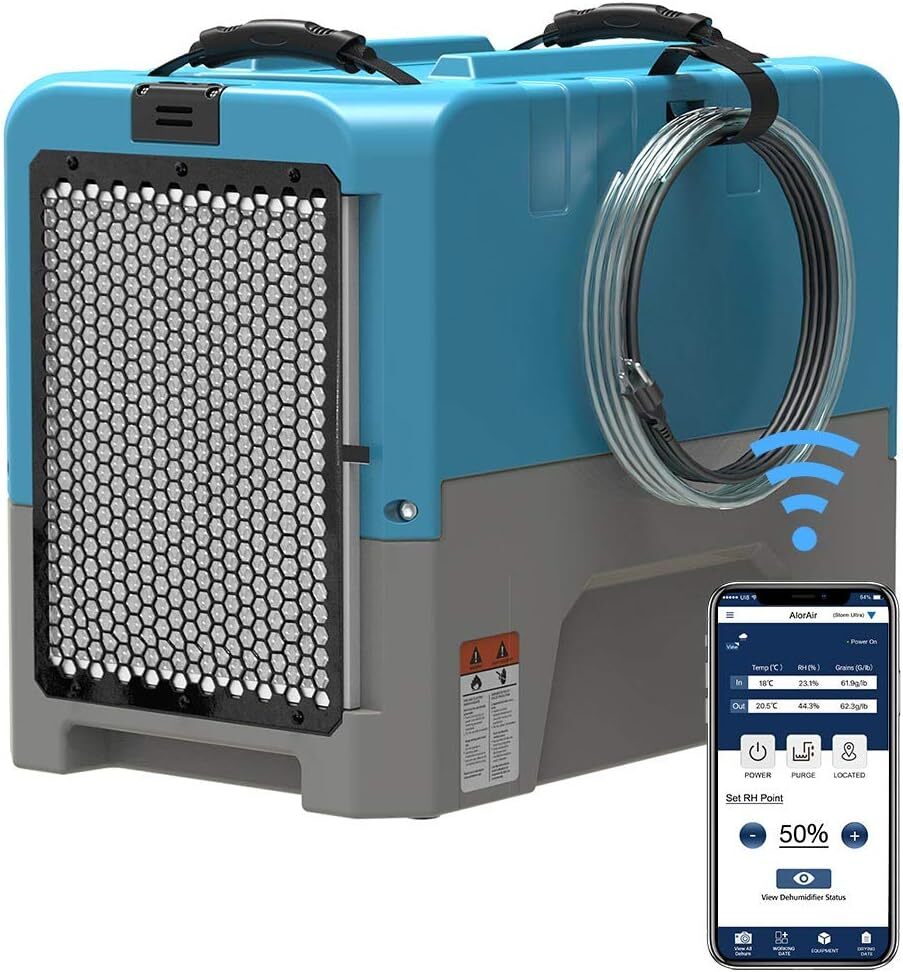 ALORAIR 180 Pints Commercial Dehumidifier w/ Pump APP Control Flood Restoration ALORAIR 180 Pints Commercial Dehumidifier w/ Pump APP Control Flood Restoration