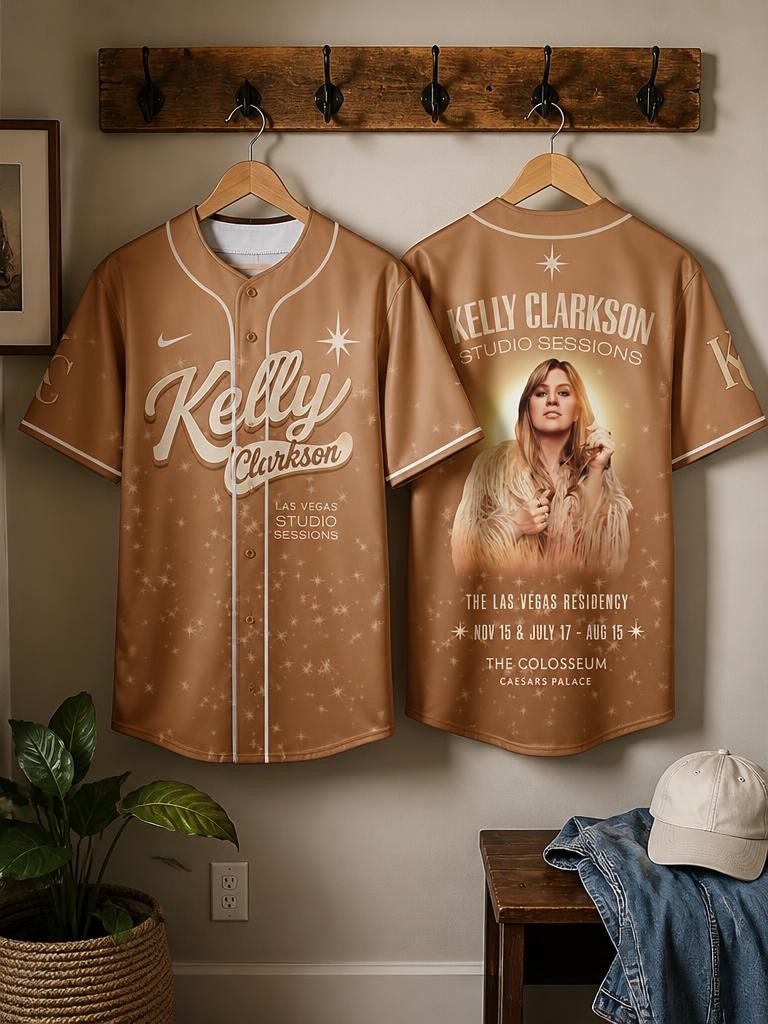Kelly Clarkson Studio Sessions The Las Vegas Residency Baseball Jersey