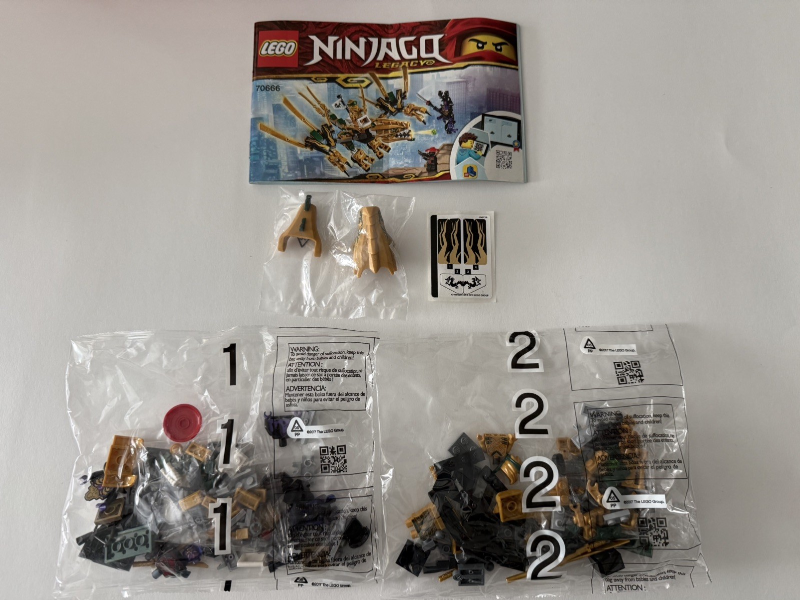 LEGO NINJAGO: Legacy The Golden Dragon 70666 100% Complete incl Manual