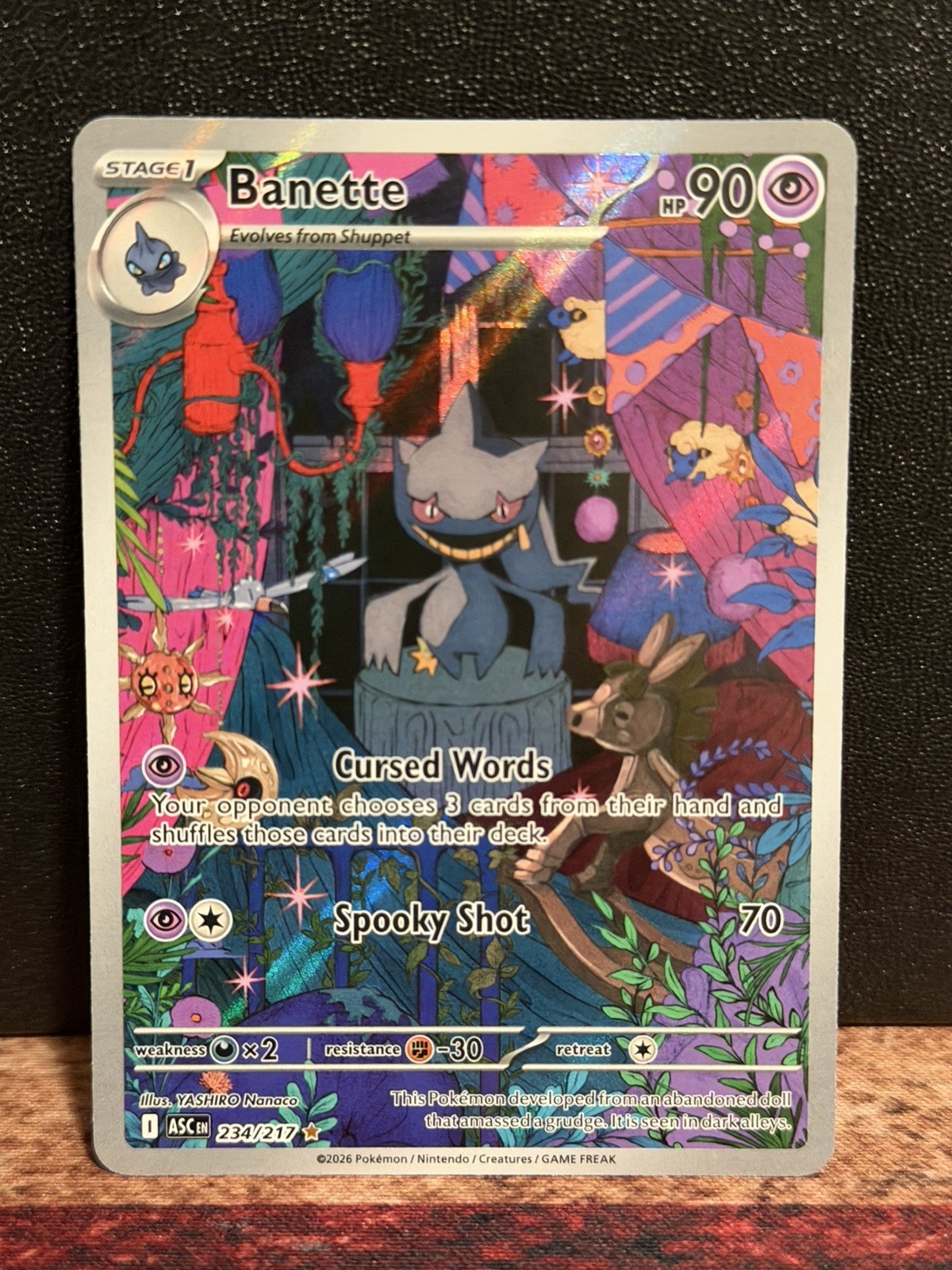 Banette 234/217 Illustration Rare Holo - Ascended Heroes Pokemon TCG English
