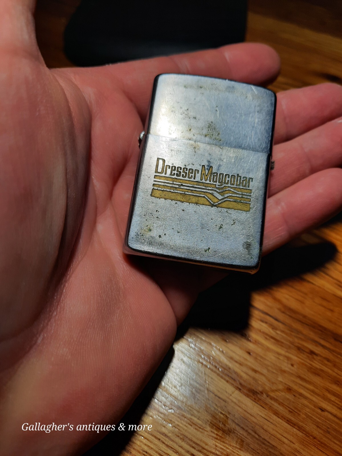 Zippo vintage 1968 lighter Dresser Magcobar Oil field industry gas Advertising 