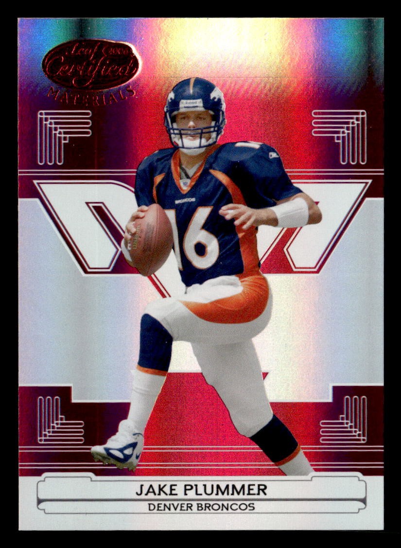 2006 Leaf Certified Materials #44 Jake Plummer Mirror Red #/100