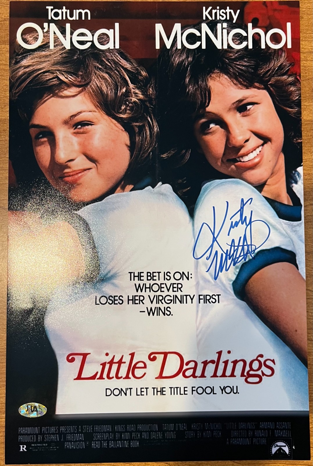 Auto Signed Kristy McNichol Little Darlings Movie Reproduction Poster MAB