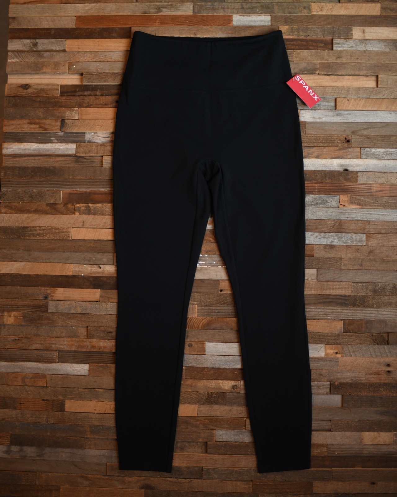 New Spanx Women\'s Classic Black Leggings Size Medium High Rise Slimming Pull-On