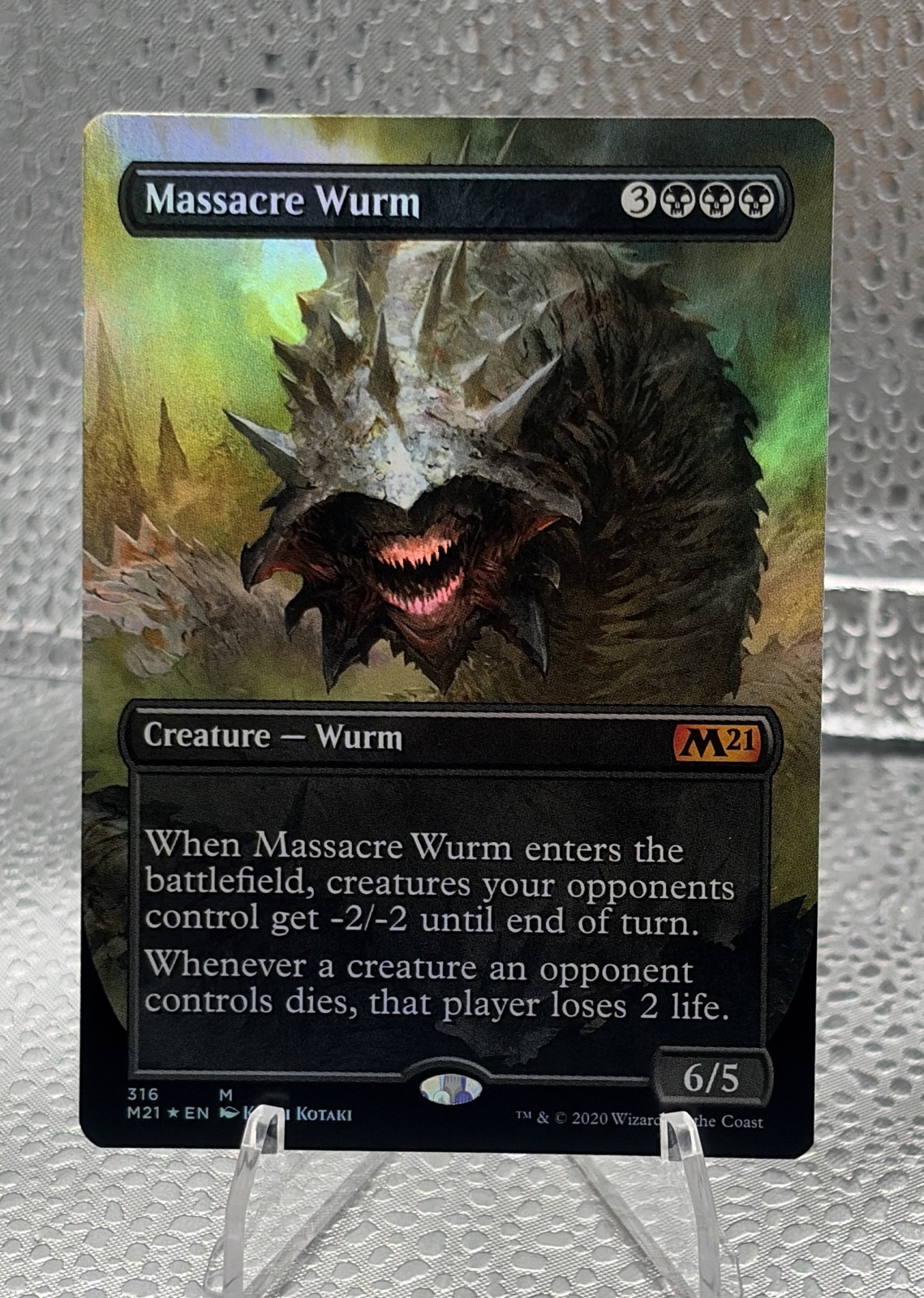 Massacre Wurm (Alternate Art) Core Set 2021 Foil Massacre Wurm (Alternate Art) Core Set 2021 Foil