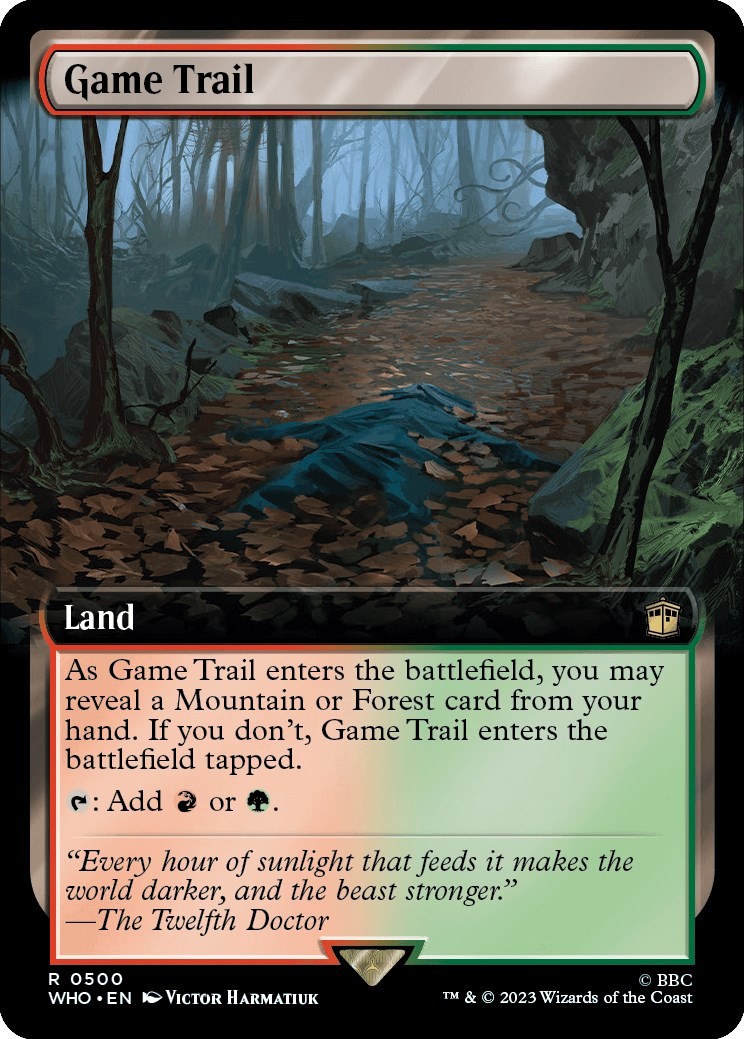 Game Trail (Extended Art) #500 *Foil* (NM) (WHO) MTG