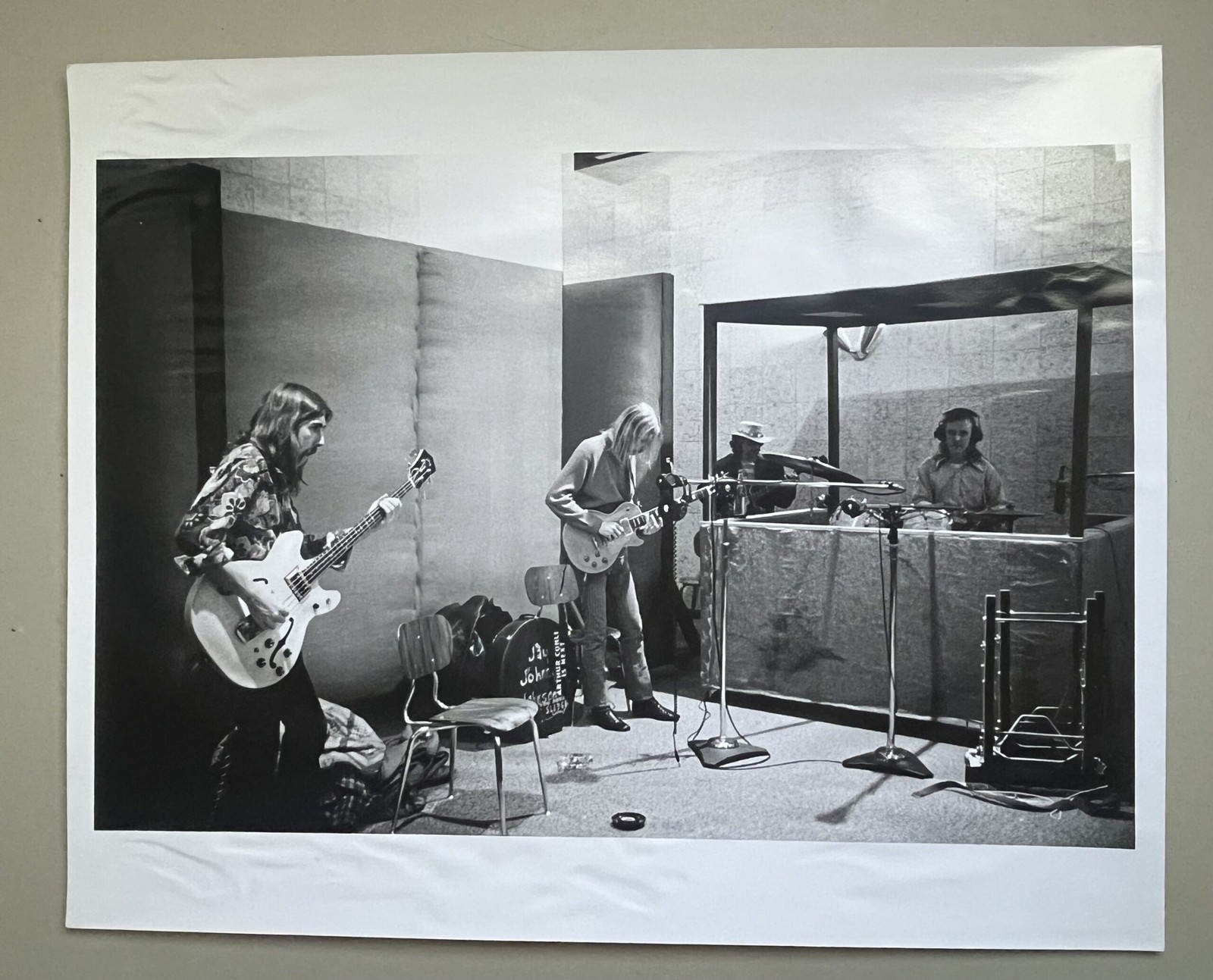 The Allman Brothers Band First Recording Photo March 1969 Macon GA Baron Wolm...