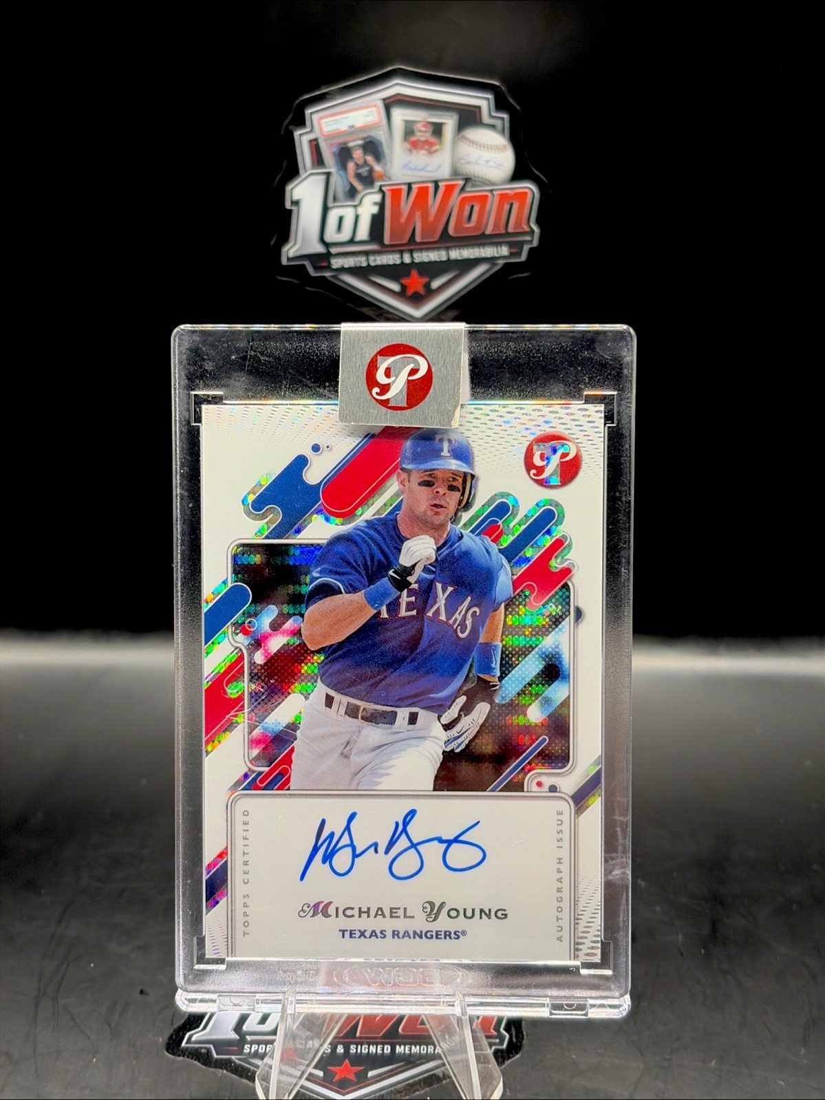 Topps Pristine 2025 Michael Young Auto Insert Texas Rangers #PA-MY Topps Pristine 2025 Michael Young Auto Insert Texas Rangers #PA-MY