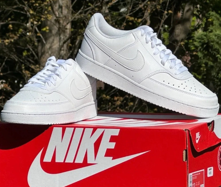 Nike Court Vision Low Next Nature Men\'s Triple White Sneakers Casual Shoes