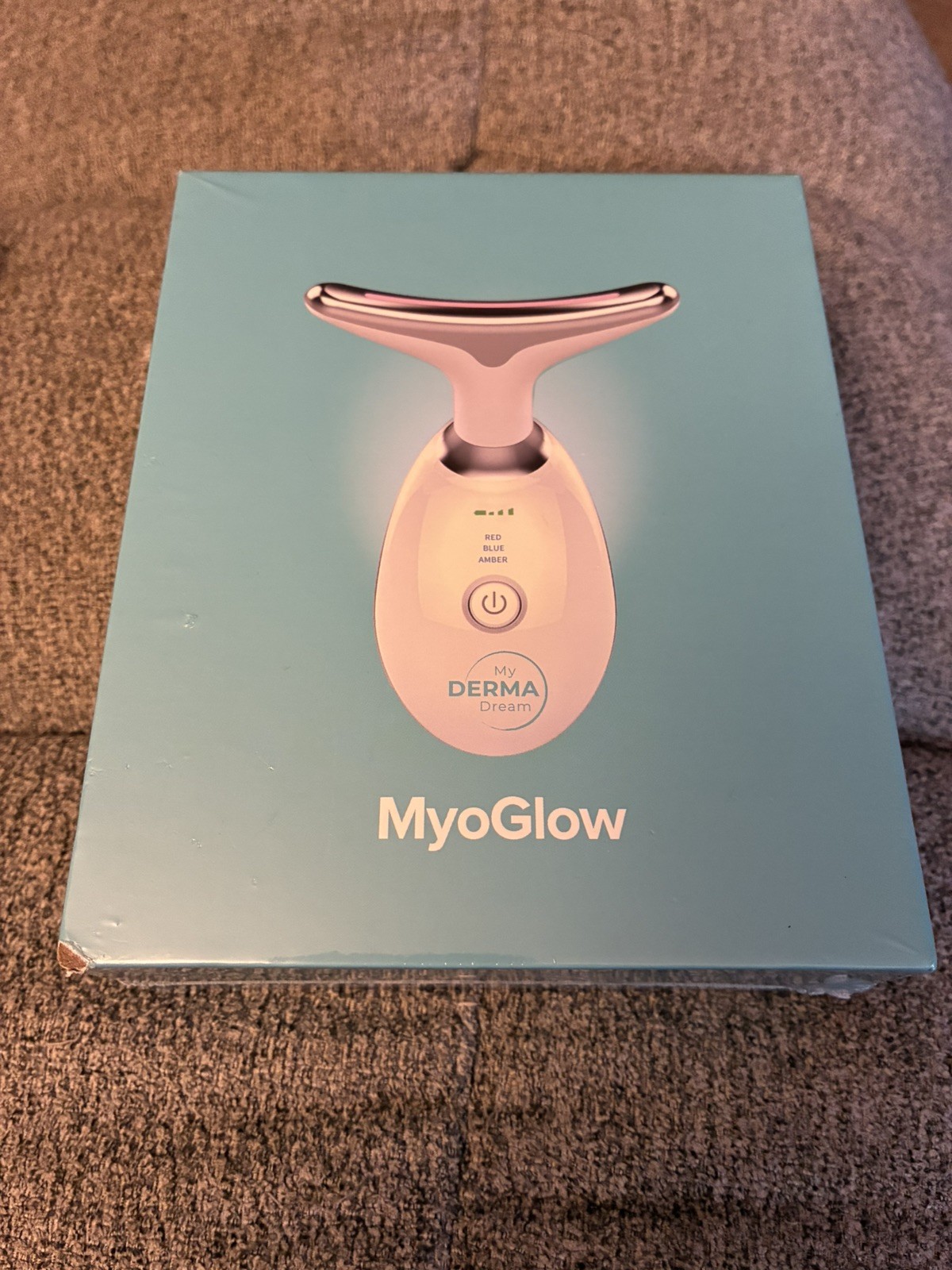 My Derma Dream MyoGlow ARM And NECK Sculpting Device LED Light NEW FACTORYSEALED