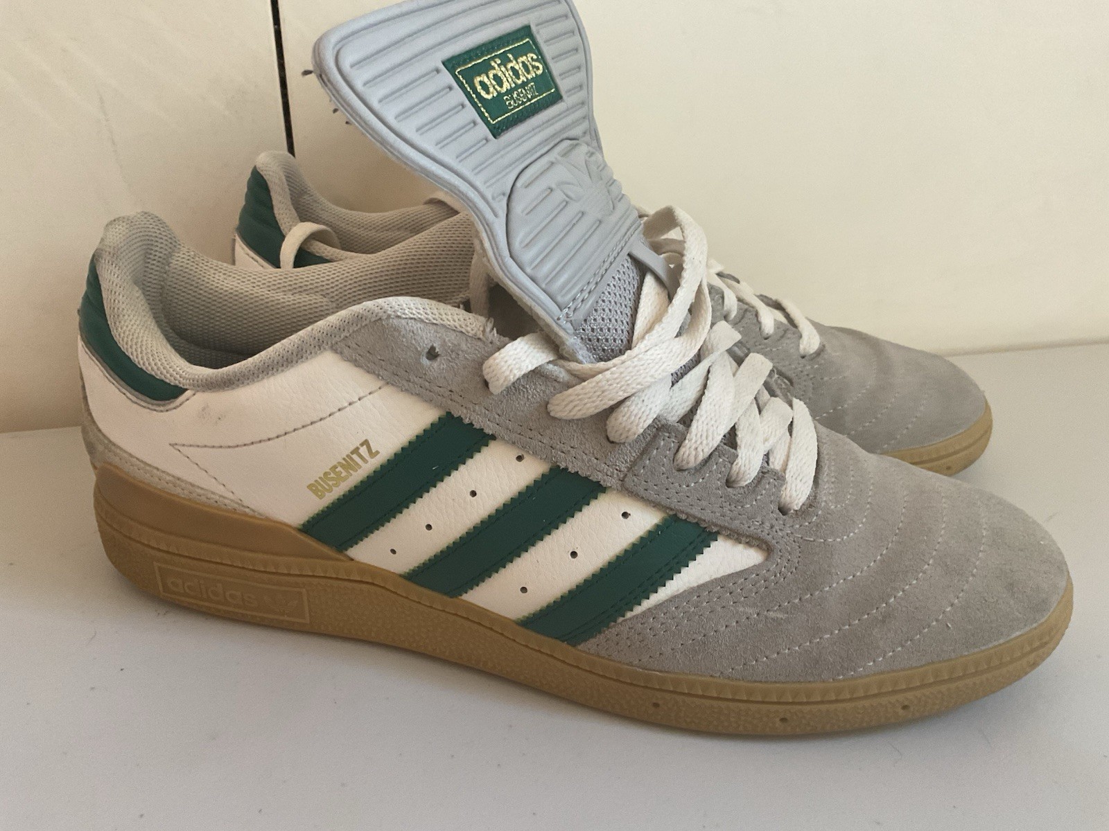 adidas Busenitz Sneaker Sz 10 Legend Skateboarder Dennis Busenitz Gum Sole