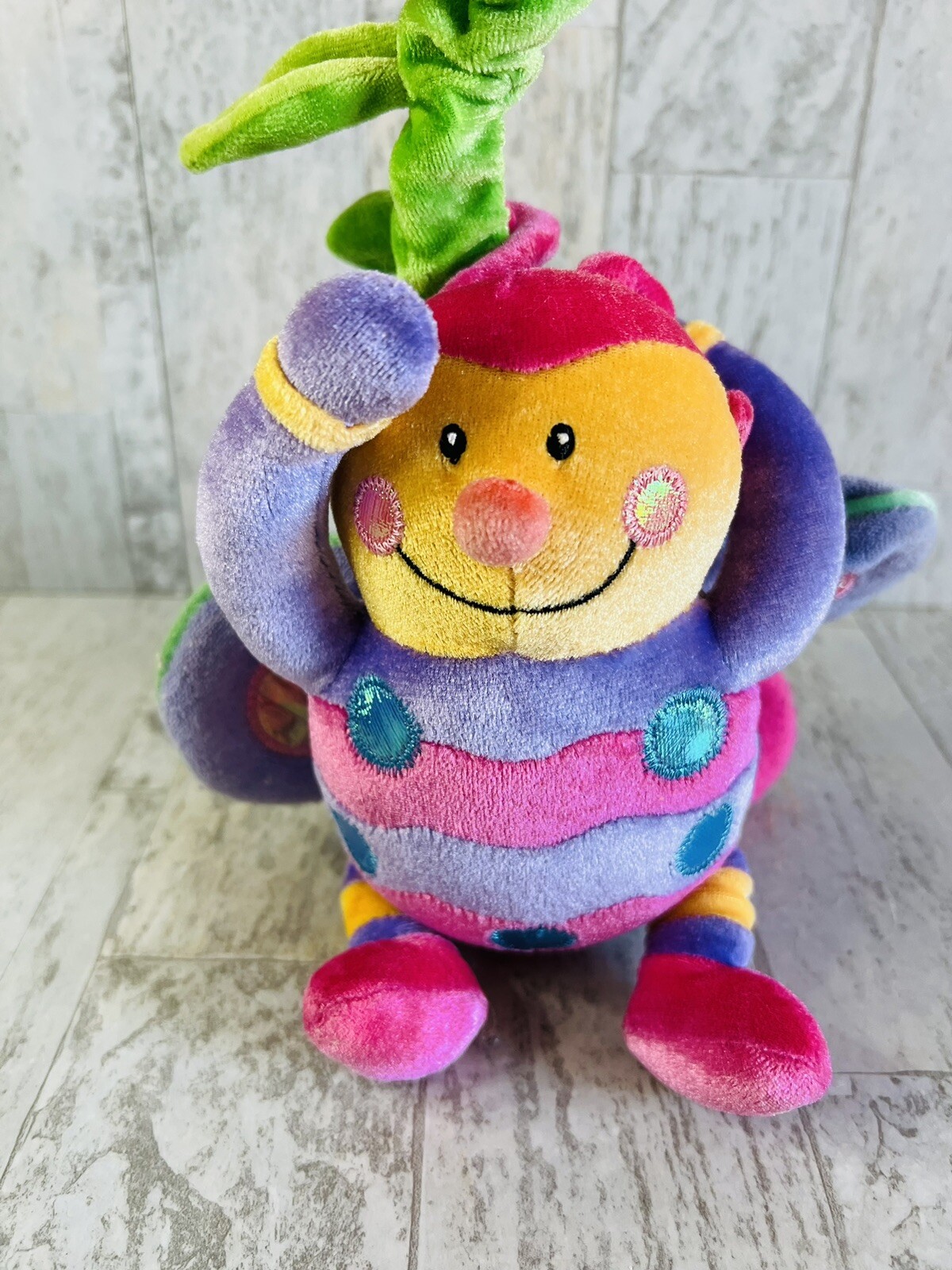 Baby Gund Benita Bug Purple Musical Pull Toy 58304 Baby Gund Benita Bug Purple Musical Pull Toy 58304