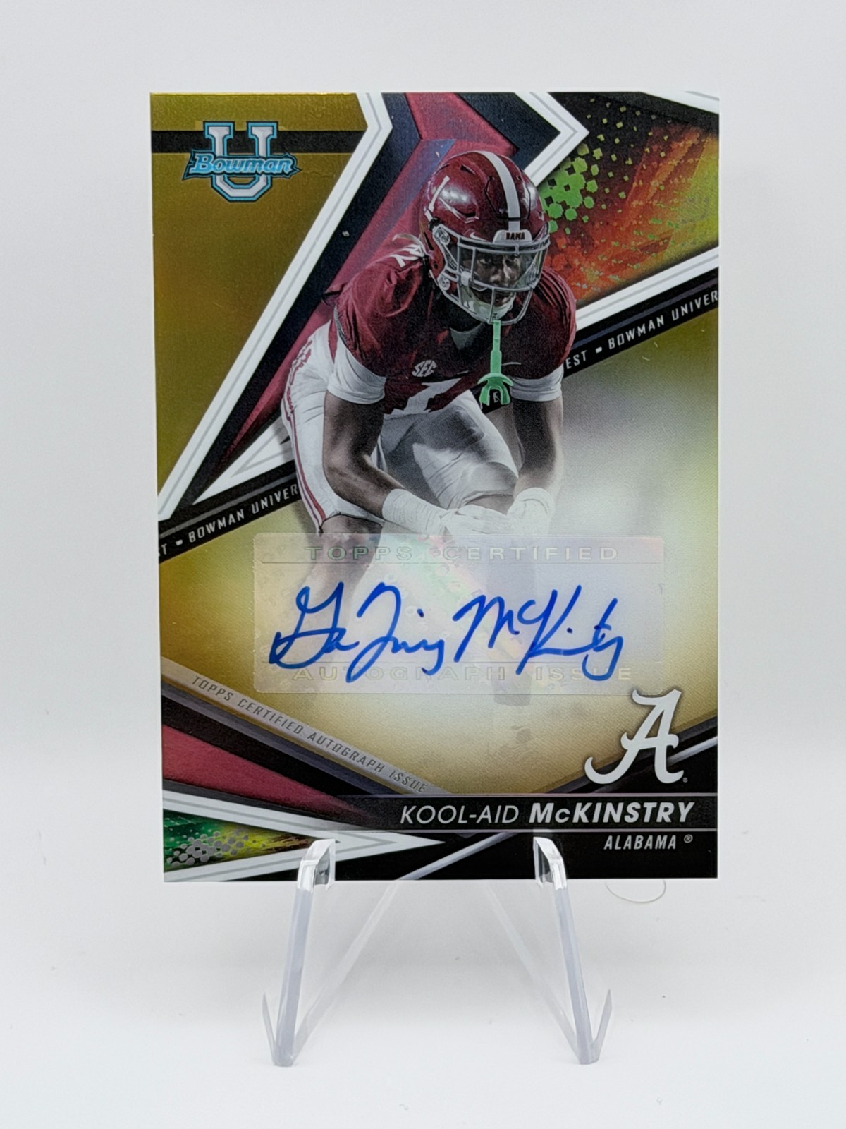 Kool-Aid McKinstry 2022-23 Bowman's Best U Auto Gold Refractor /50 Alabama SSP