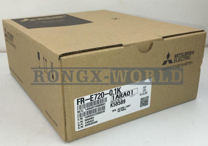 1x Mitsubishi Inverter FR-E720-0.1K 220V-0.1KW NEW
