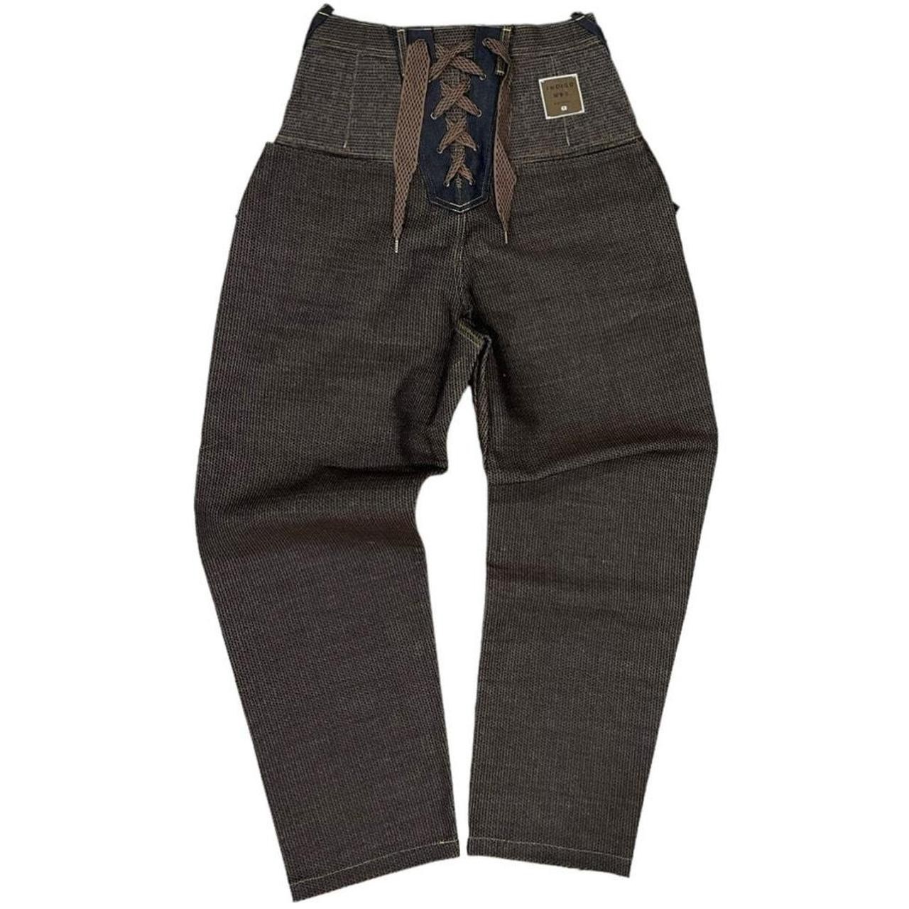 Kapital Indigo No. 5 Size 4 NWOT Century Denim 5P MONKEY CISCO-Kakishibu Lace Up
