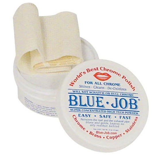 New Genuine Blue Job Motorcycle Exhaust Chrome Polish Remover 28g/1oz