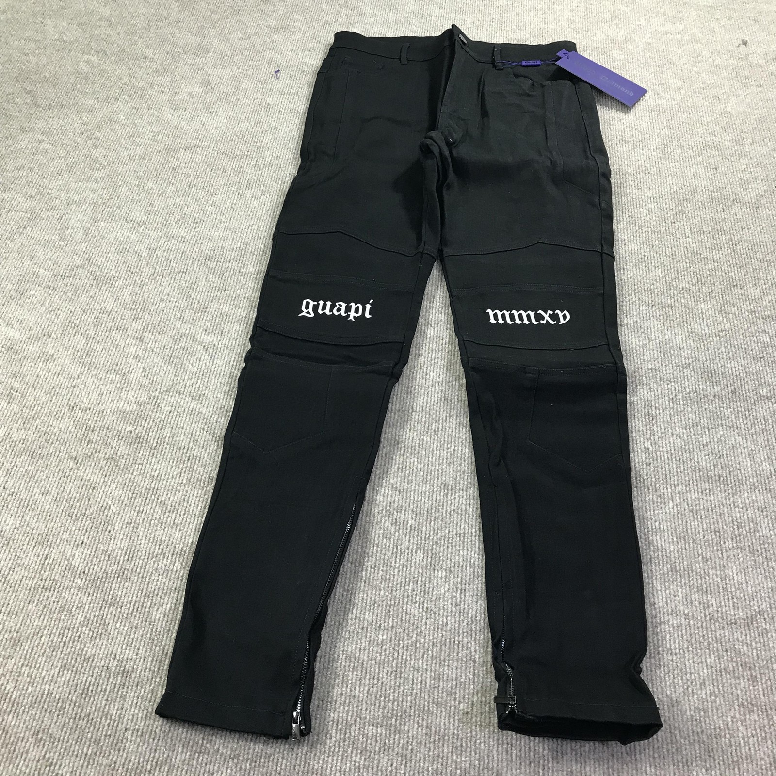 Guapi Pants Mens 32 Blood Diamond Limited Edition Embroidered Zipper Streetwear