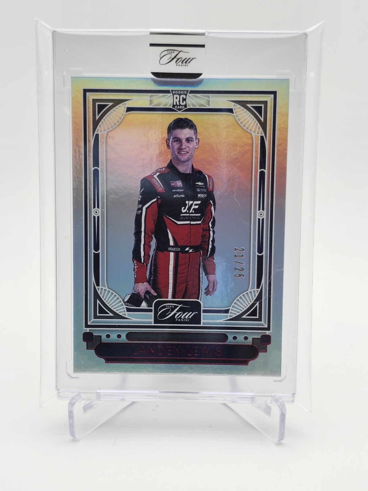 2026 Panini Turn Four Landen Lewis Base Red /25