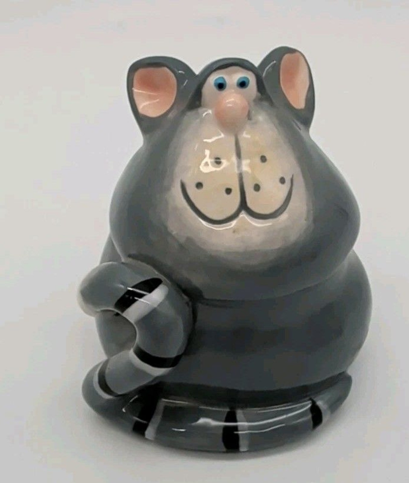 Russ Berrie & Co By Douglas Alley Katz Grey Cat Pepper Shaker Replacement