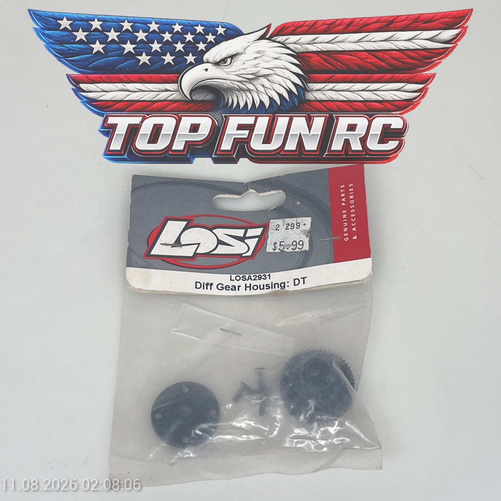 LOSI Diff Gear Housing: DT LOSA2931 XM