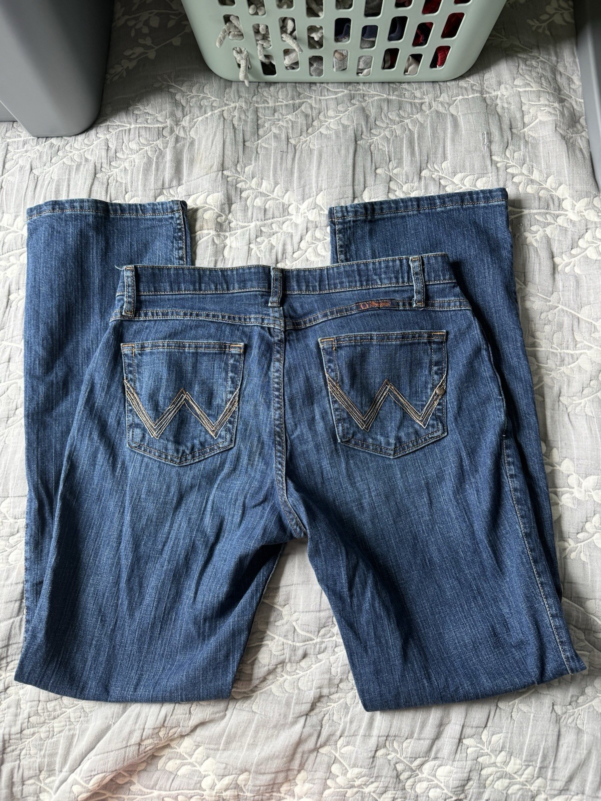Wrangler Women\'s Q-Baby Jeans 11/12x34 Riding Bootcut No Gap Waistband Wrangler Women\'s Q-Baby Jeans 11/12x34 Riding Bootcut No Gap Waistband