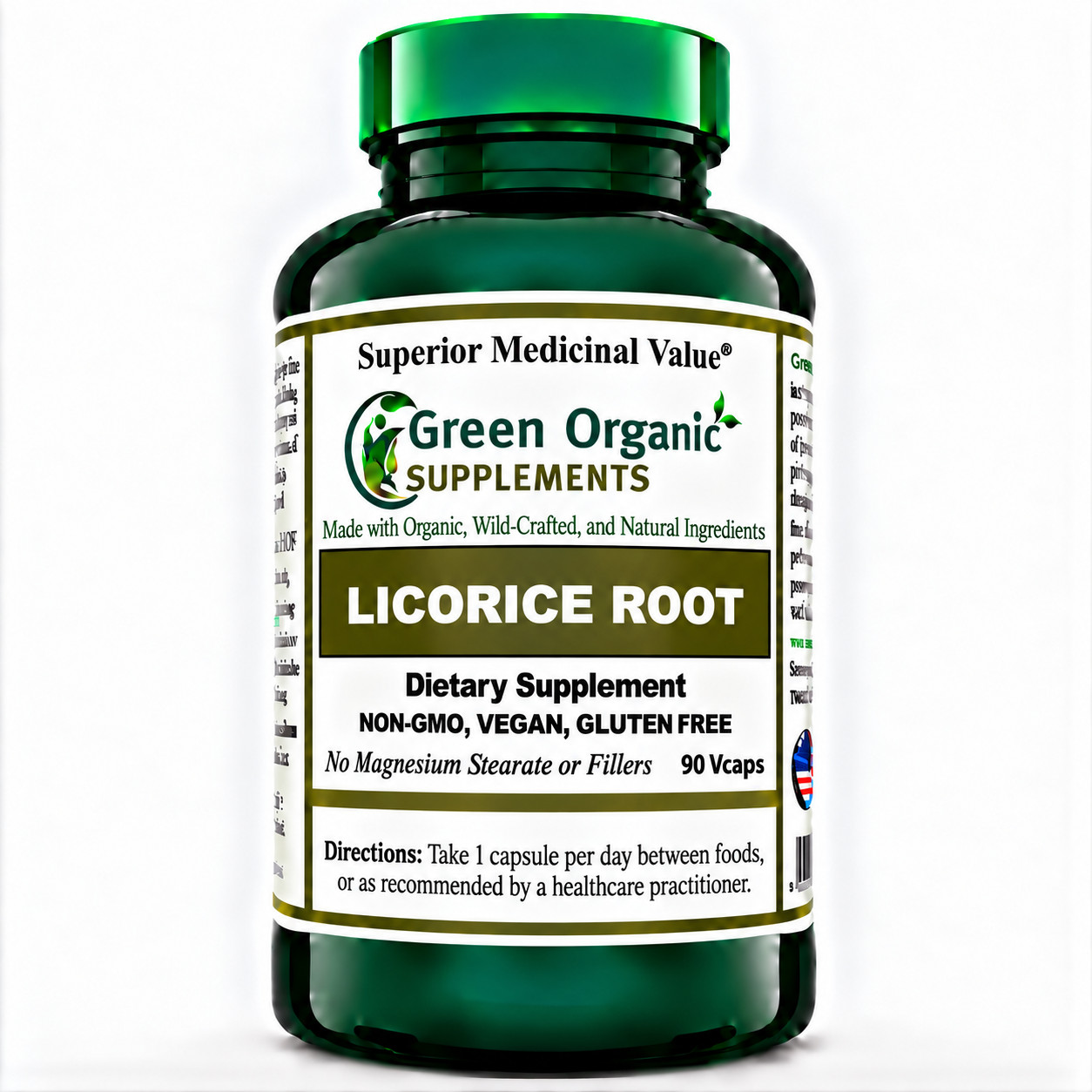 Green Organic Supplements\' Licorice Root