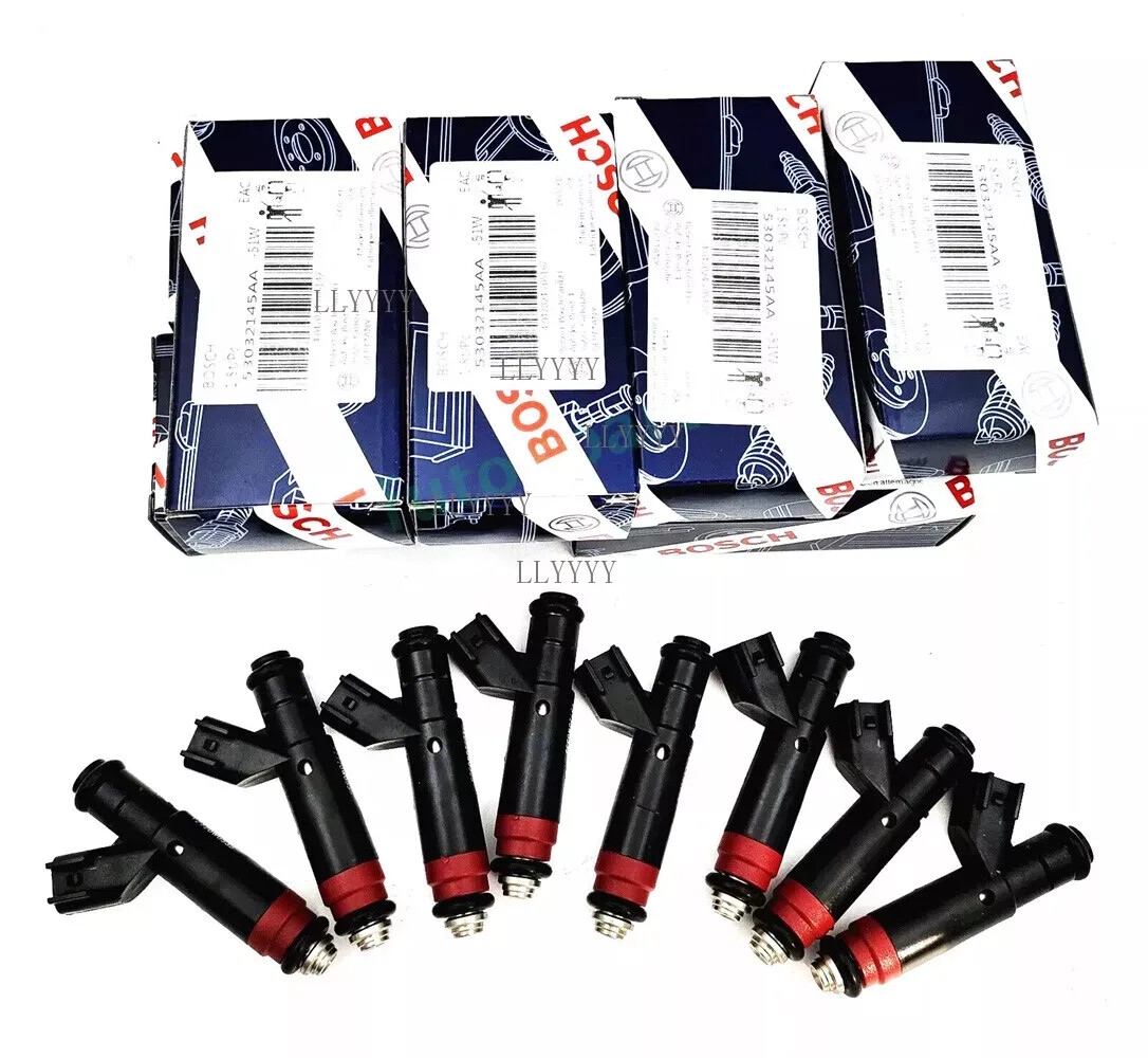 8PCS 53032145AA Fuel Injectors Bosch Upgraded Nozzle For 2000-2003 Dodge 4.7L