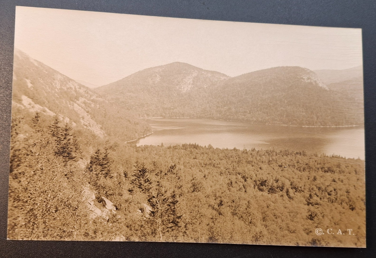 RPPC Mt Desert Maine Jordan Pond Photo Postcard Circa 1910 RPPC Mt Desert Maine Jordan Pond Photo Postcard Circa 1910