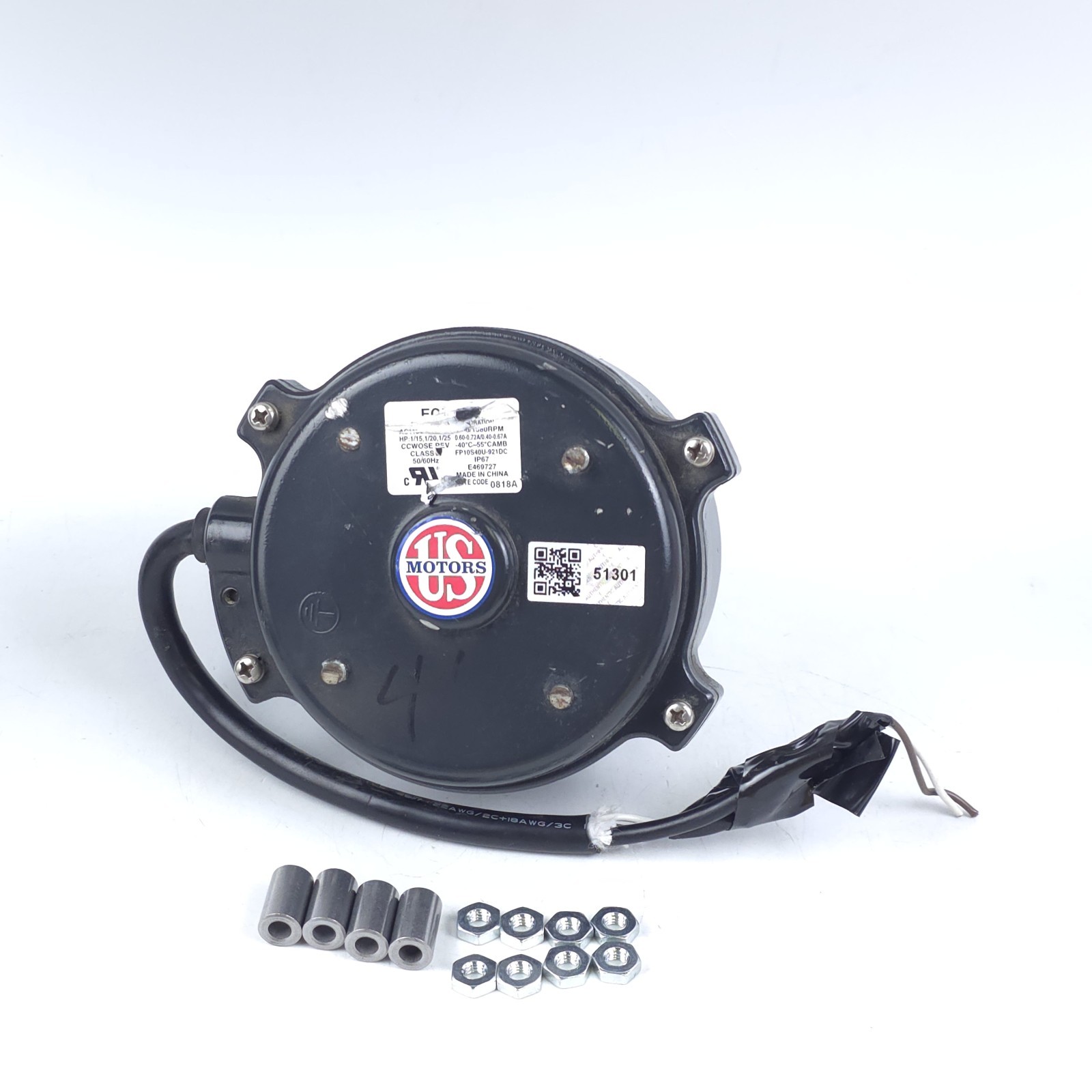 UNTESTED U.S. MOTORS RESCUE ECM Walk-In Refrigeration Evaporator Motor EC5408E
