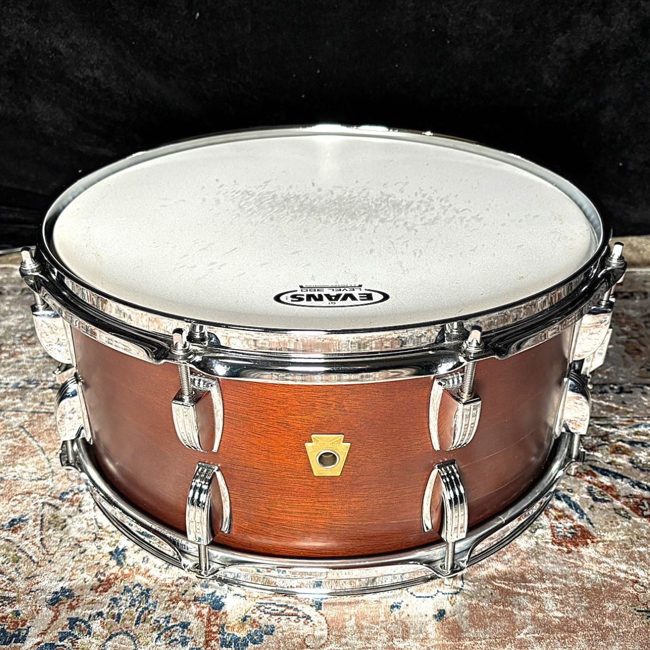 Ludwig LLS564xxW8 14x6.5 Vintage Mahogany Snare Drum Kit Snare