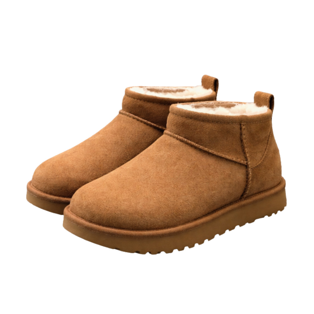 New Authentic UGG Classic Ultra Mini 1116109 Women\'s Treadlite Boots Chestnut