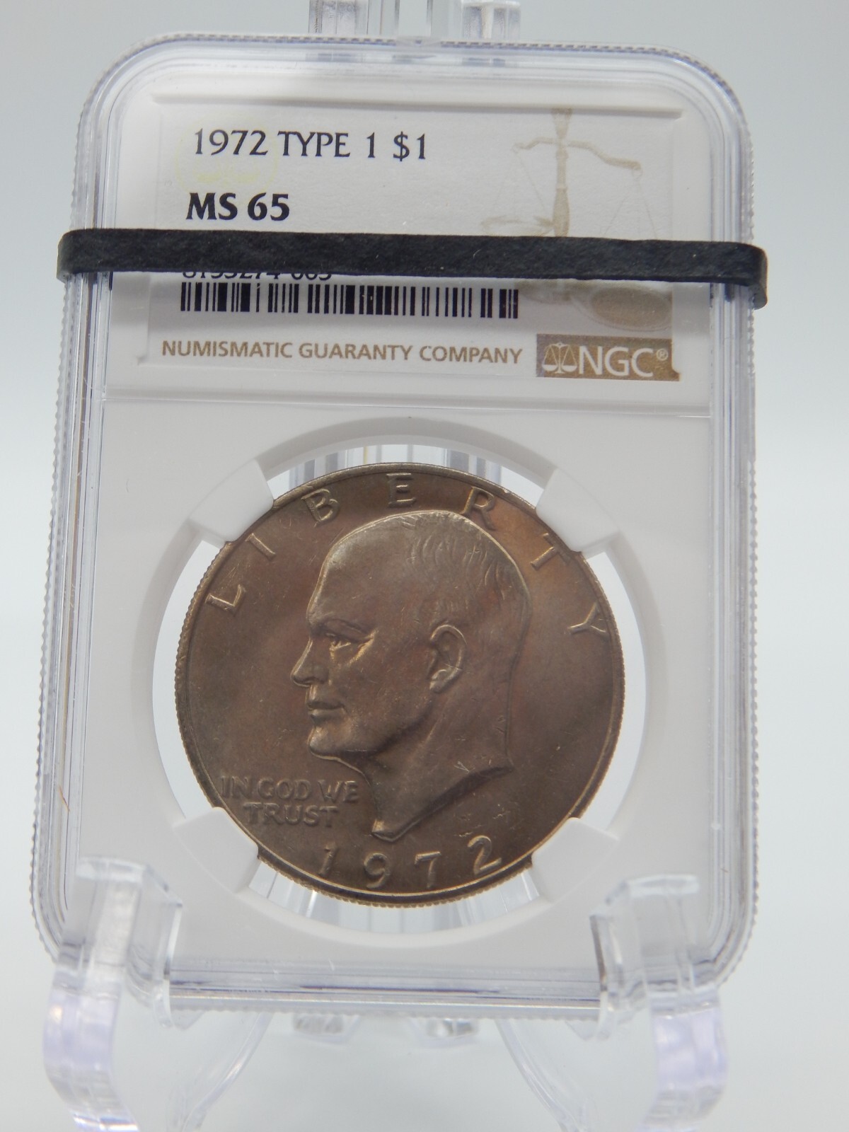 1972 TYPE 1 -  IKE Eisenhower Dollar NGC MS 65 -BT360