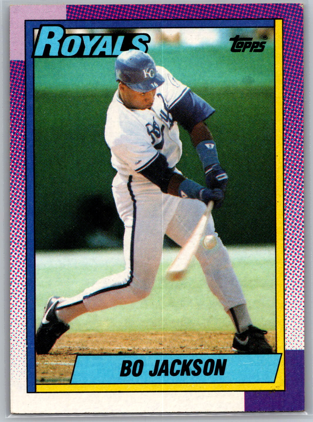 Bo Jackson Topps 300 1990 Kansas City Royals - MLB Cards NM