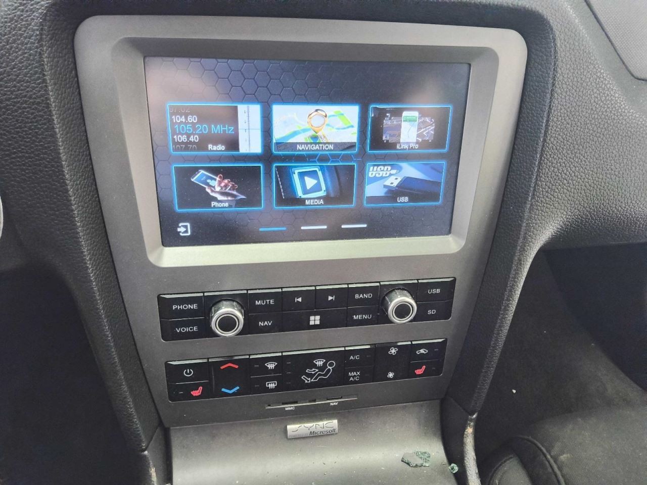 Info-GPS-TV Screen Front Dash With Navigation Fits 11-14 MUSTANG 821126