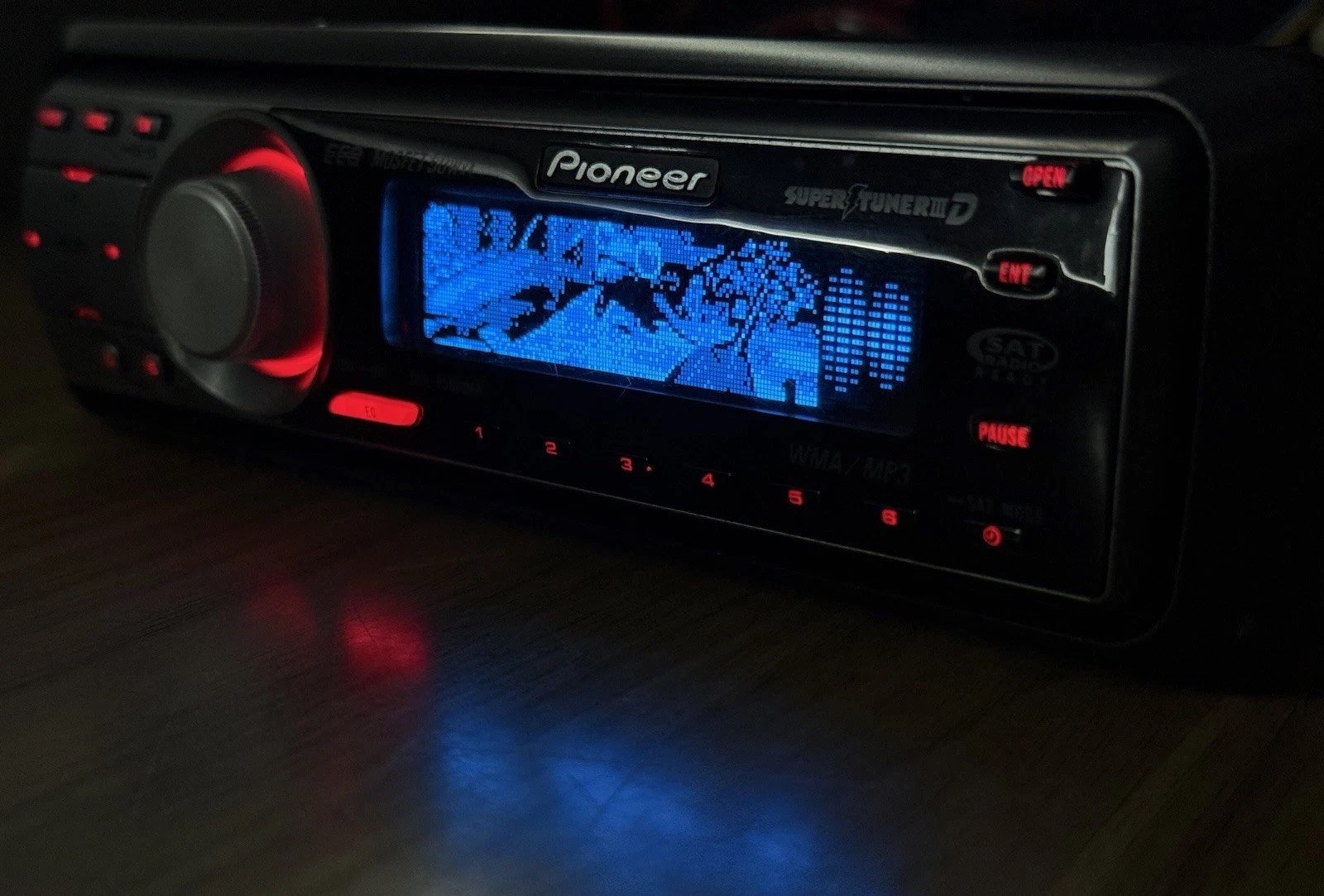 PIONEER CAR AUDIO STEREO CD AUX BLUETOOTH OLD SCHOOL DEH-P5800MP DOLPHIN DISPLAY