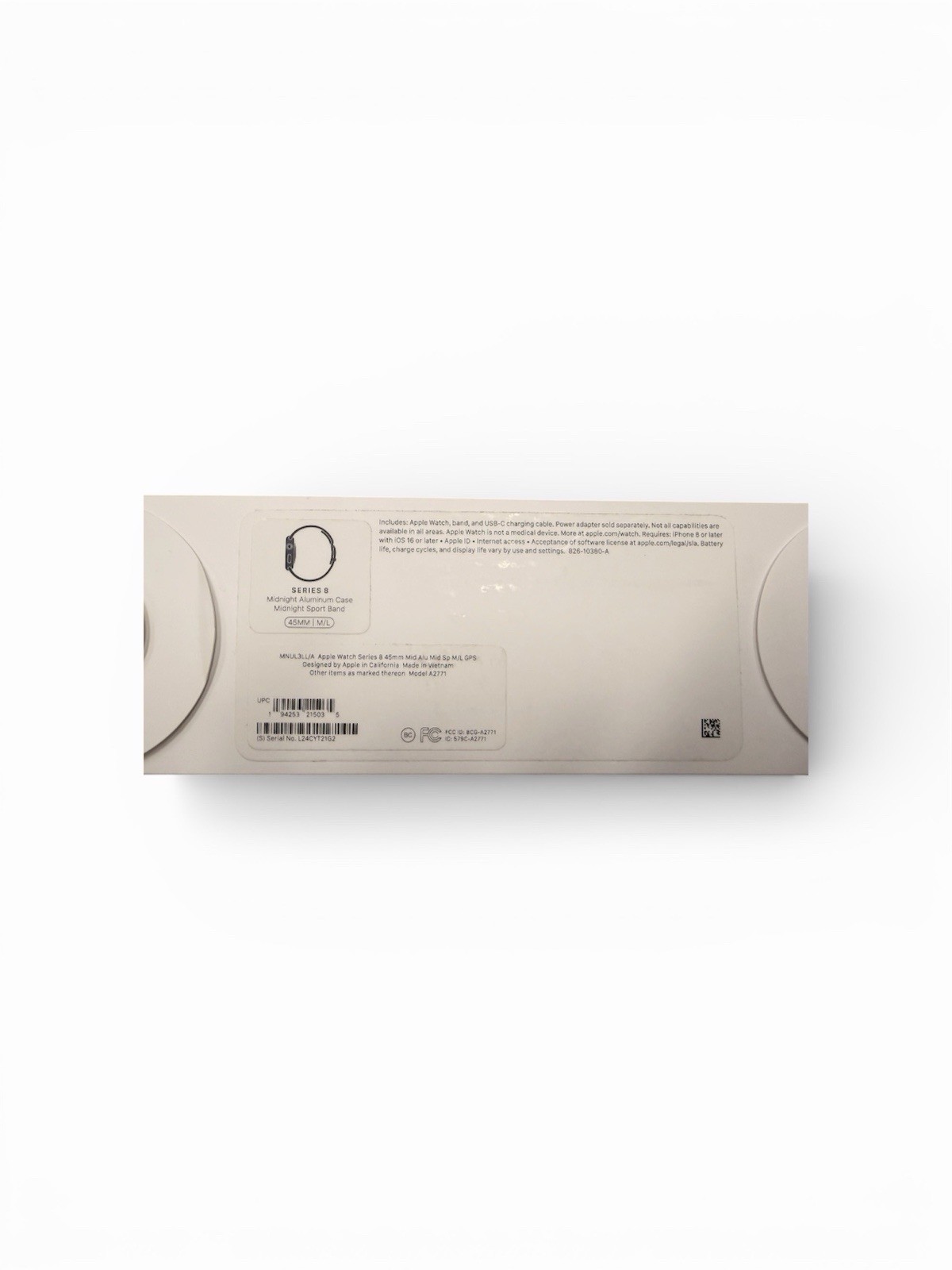 MNUL3LL/A Apple Watch Series 8 45mm Mid Alu Mid Sp M/L GPS - BRAND NEW SEALED