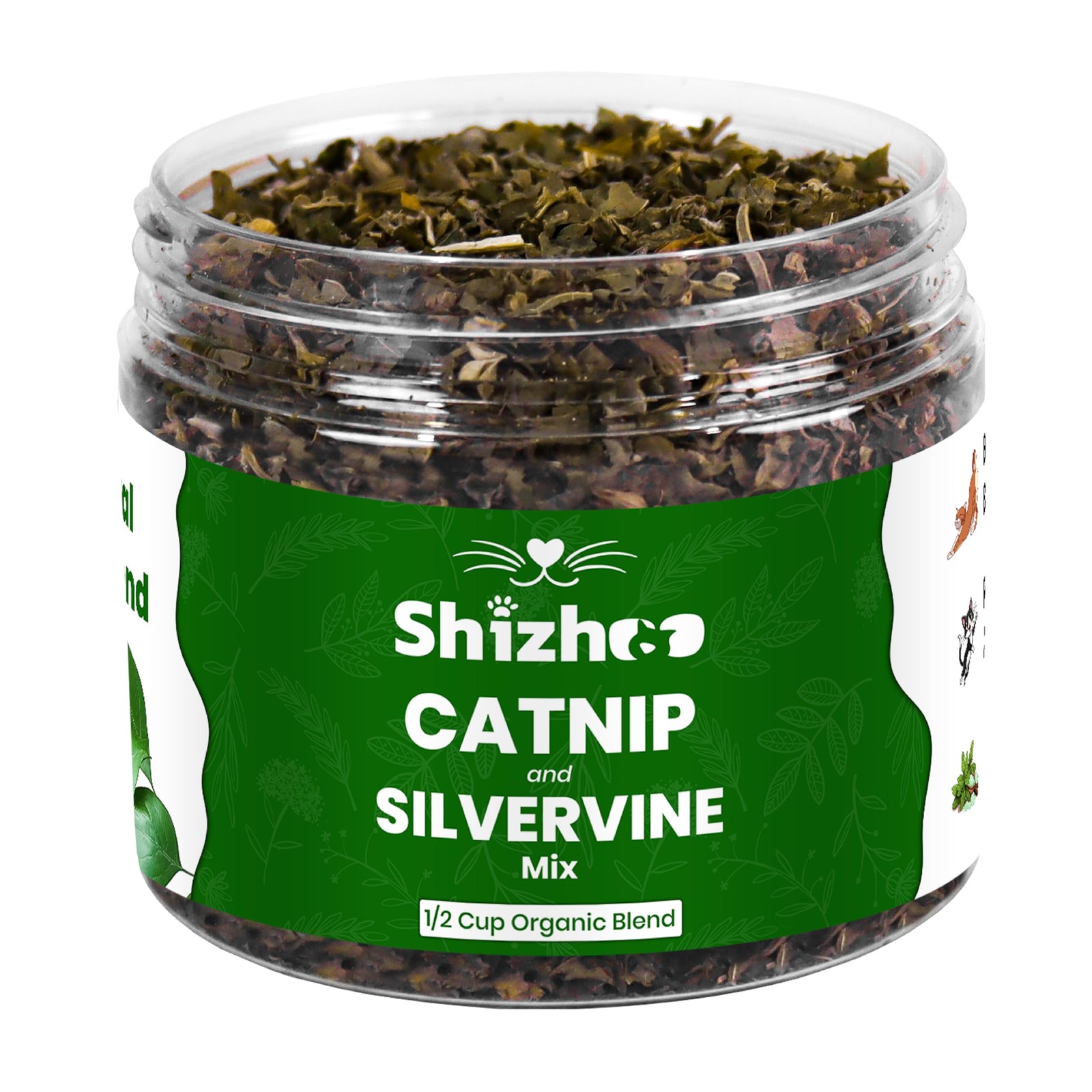 Shizhoo Catnip Silver Vine Blend for Cats & Kittens, Non-Toxic Natural Shizhoo Catnip Silver Vine Blend for Cats & Kittens, Non-Toxic Natural