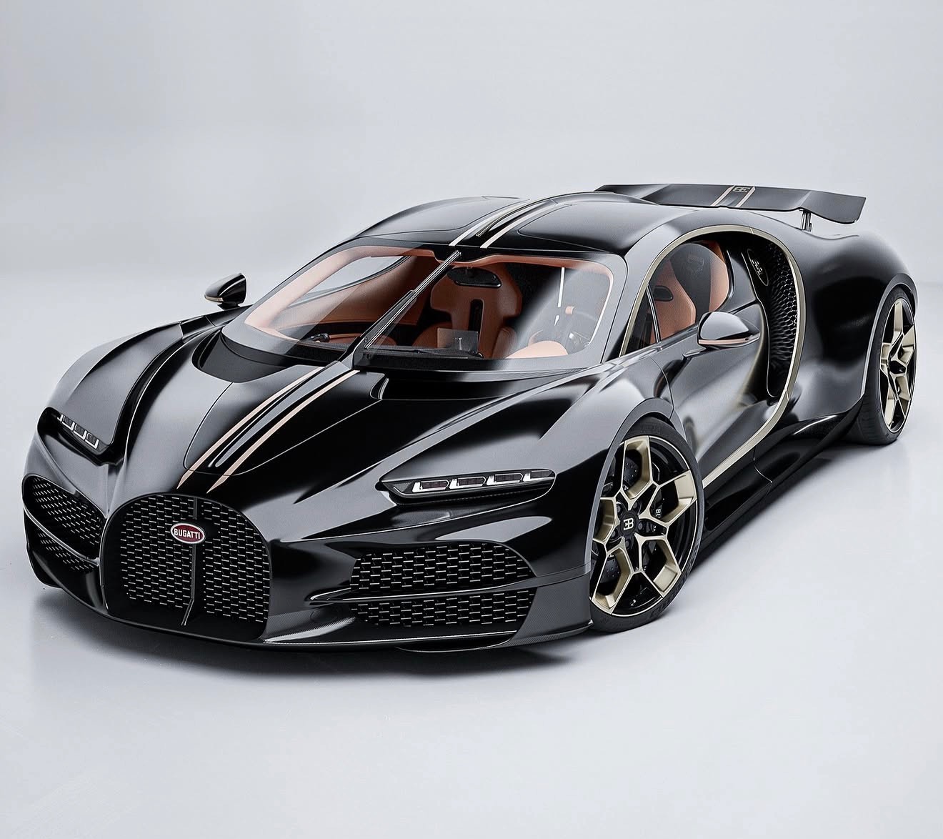 HH Model 1/18 Bugatti Tourbillon Sealed Black Resin Model