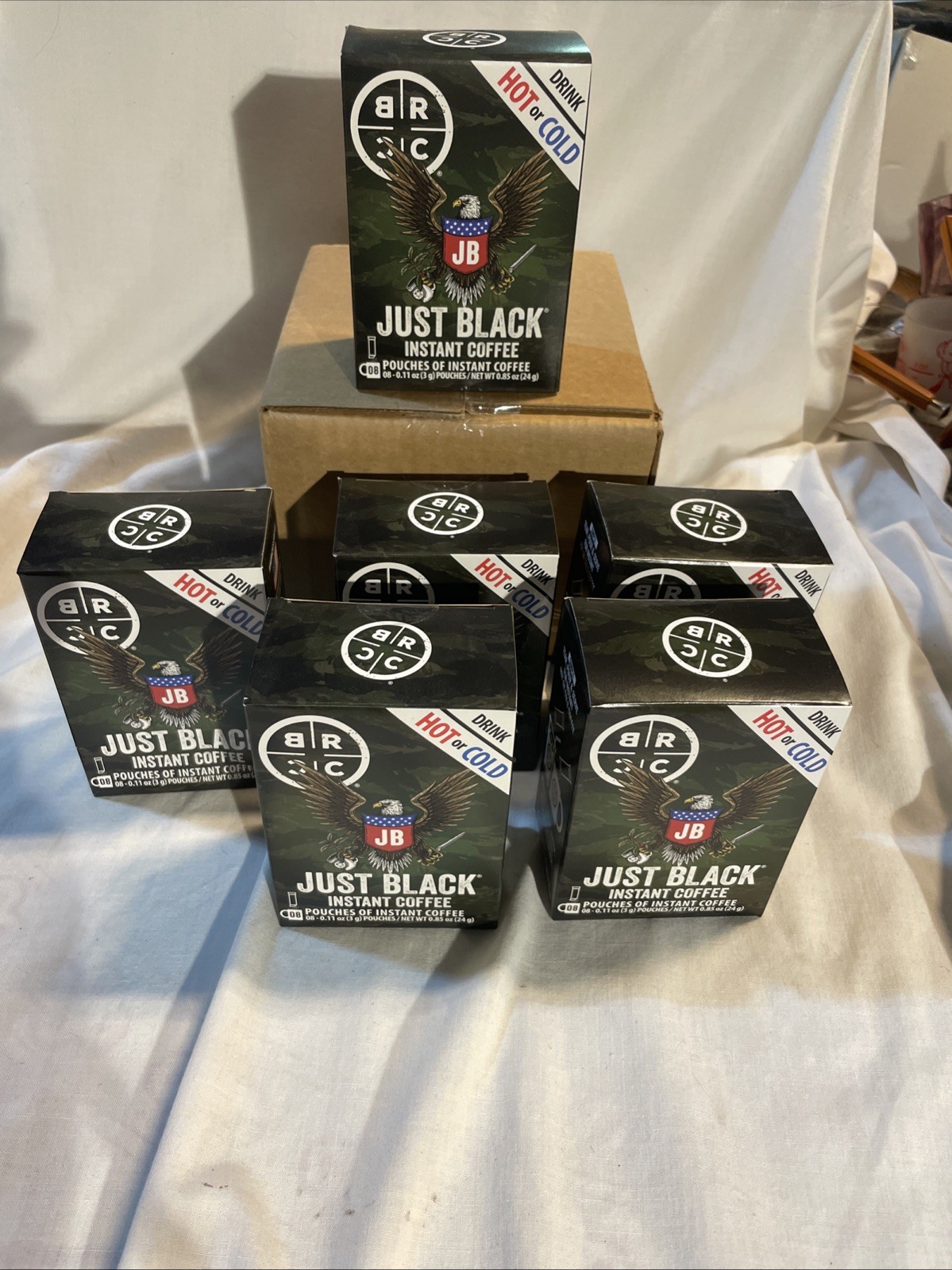 Black Rifle Coffee Company Just Black Instant 48 Pouches (6 Boxes)