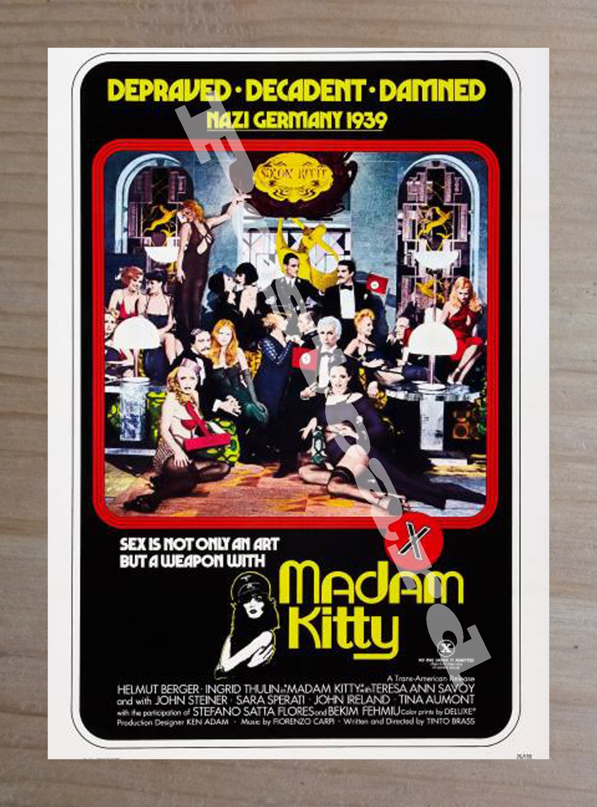 Historic Salon Kitty 1976 Movie Advertising Postcard