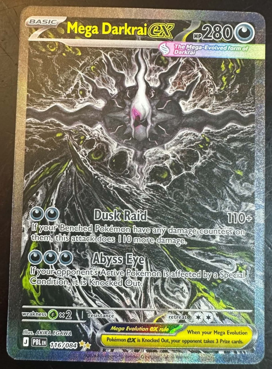 Mega Darkrai ex 116/084 Me05: Pitch Black Holo