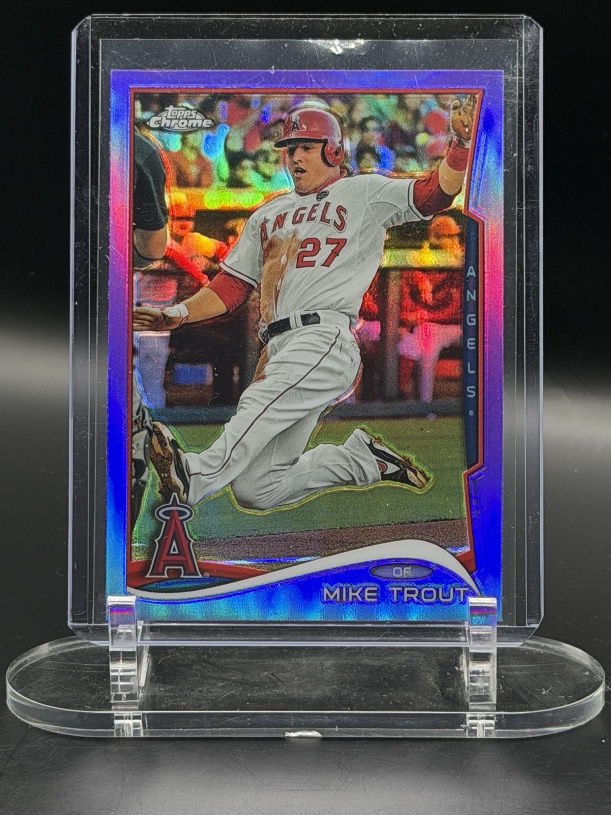 2014 Topps Chrome - Mike Trout #1 Purple Refractor 2014 Topps Chrome - Mike Trout #1 Purple Refractor